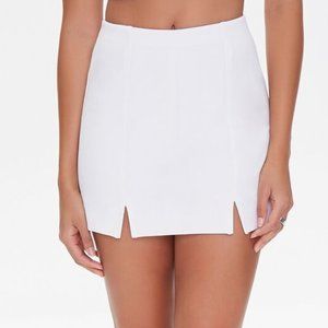 FOREVER 21 M-Slit Skort - White